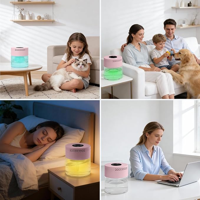 Water Air Purifiers for Home, Air Washer Purifier & Essential Oil Diffuser for - Image 8