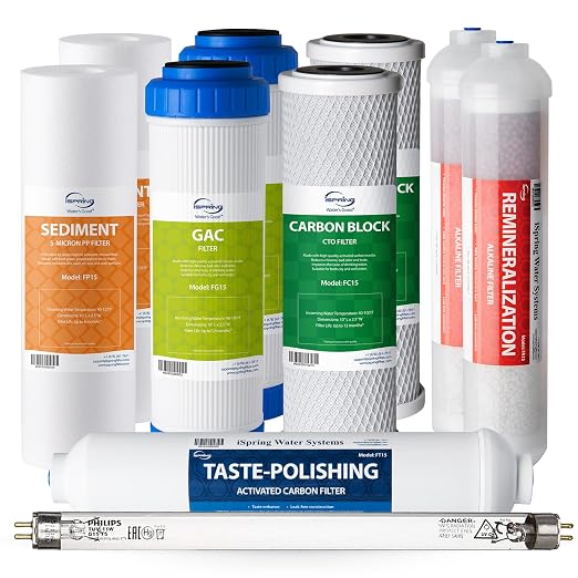 iSpring F10KU NSF Certified 1-Year Replacement Filter Set by iSpring