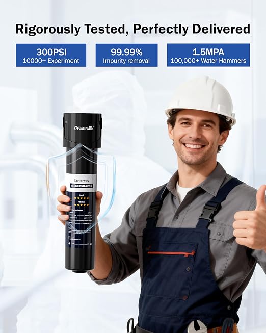 Dreamwills DS10 Under Sink Water Filter System, 1.3 GPM Direct Connect Kitchen - Image 8