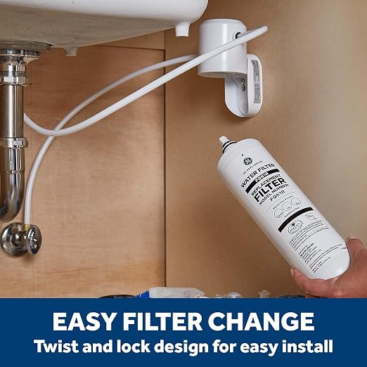 GE Single Stage Under Sink Water Filtration System, & PFOA/PFOS, Easy - Image 4