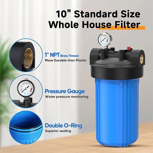 PUREPLUS Whole House Water Filter Housing, Pre-Filtration System, - Image 4