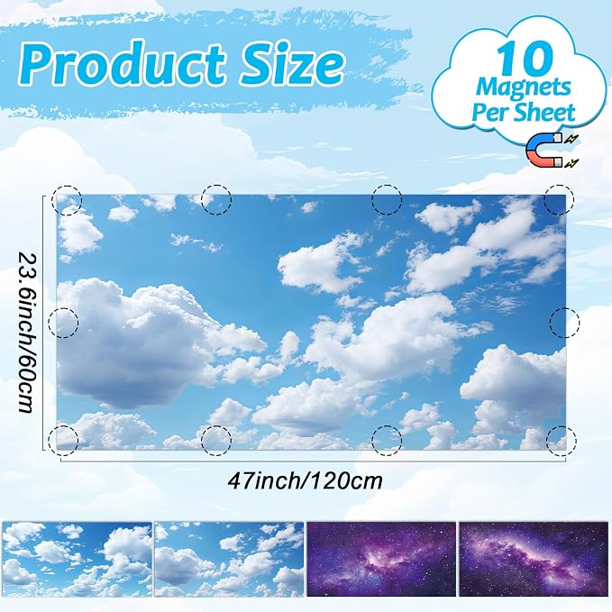 Wiooffen 4Pcs Fluorescent Light Covers - Image 2