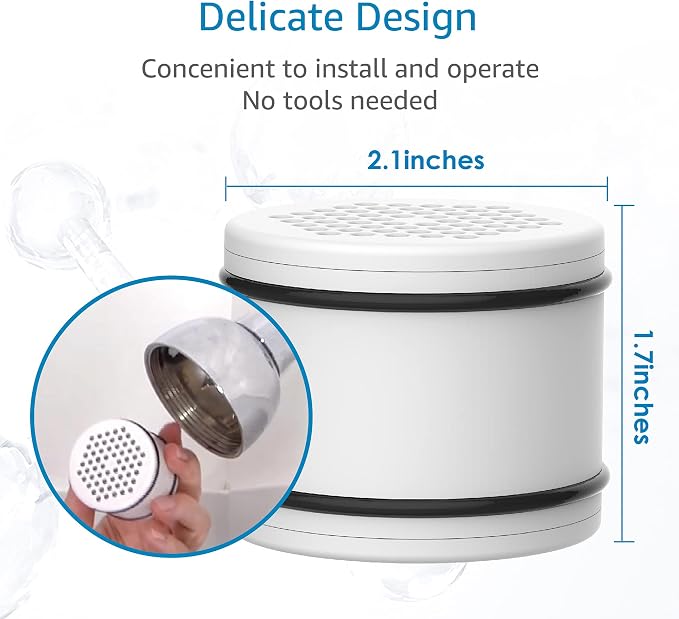 AQUA CREST WHR-140 Shower Filter Replacement Cartridge - Image 5
