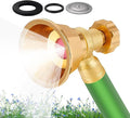 High Pressure Garden Hose Nozzle Spray | Durable Hose Attachment For Watering Plants, Seedlings, Flowers, Lawn, Irrigation, And Pet Showering, Gardening Accessory For Home And Outdoor Use