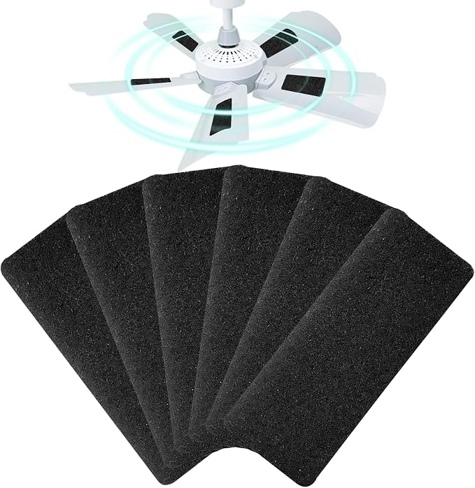 Ceiling Fan Filters for Blades 6 Pack Fan Blade Air Purifier Pads Easy-Stick by Unknown