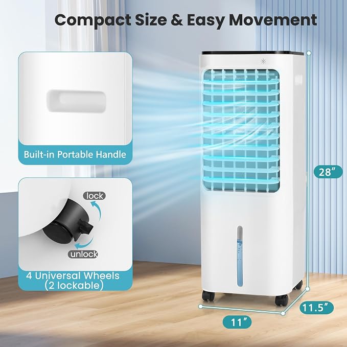 KOTEK 4-In-1 Evaporative Air Cooler, Portable AC Fan - Image 7