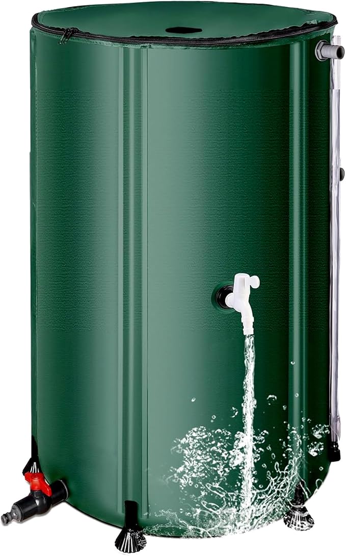 THUNDERBAY 100 Gallon Collapsible Rain Barrel, Portable Rain Barrels to Collect by THUNDERBAY