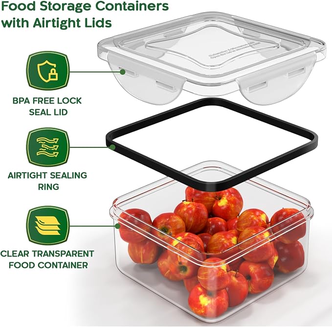 44 Pcs Food Storage Containers - Image 5