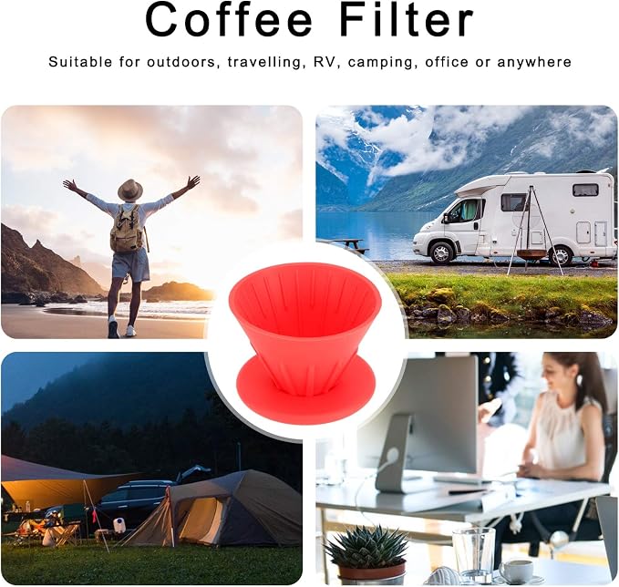 Reusable Silicon Resin Coffee Filter Strainer Dripper Portable Coffee Machine - Image 7