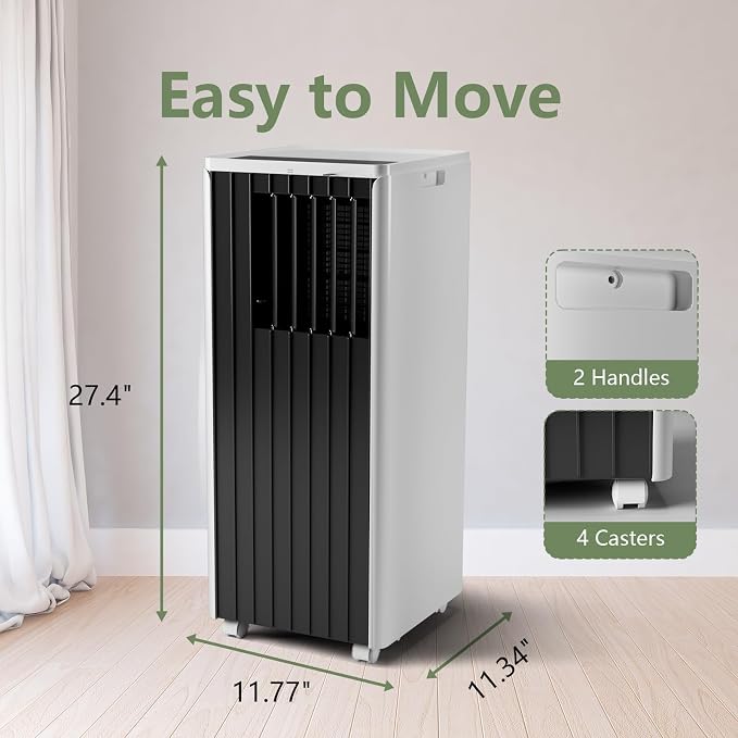Portable AC Unit with 8000 BTU Cooling, Remote Control & 24-Hour Programmable - Image 2