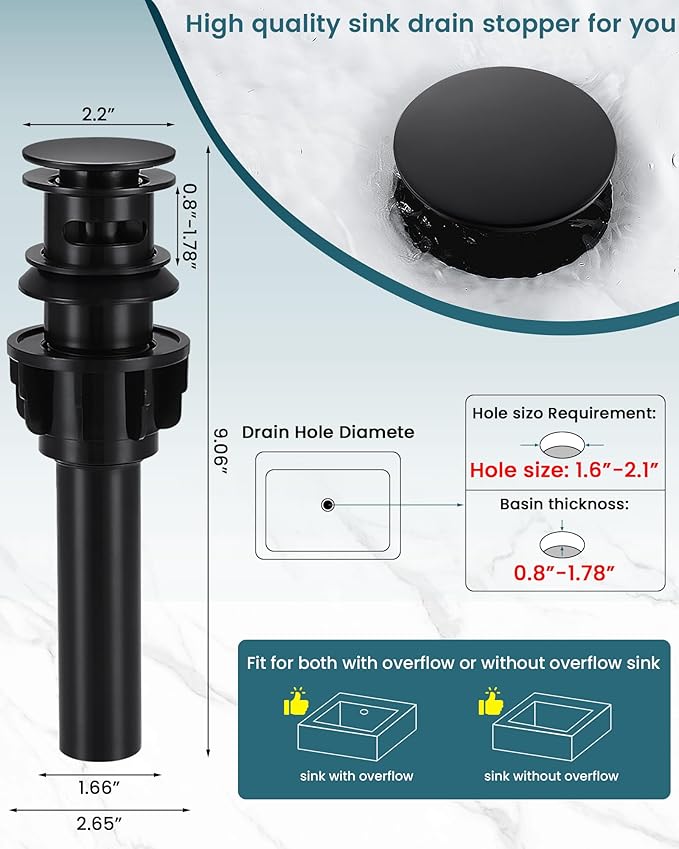LIFG Matte Black Vessel Sink Faucet, Tall Waterfall Bathroom Faucet, Single Handle One Hole Mixer Bowl Tap with Large Rectangular Spout, Bar Sink Faucet Lavatory Vanity