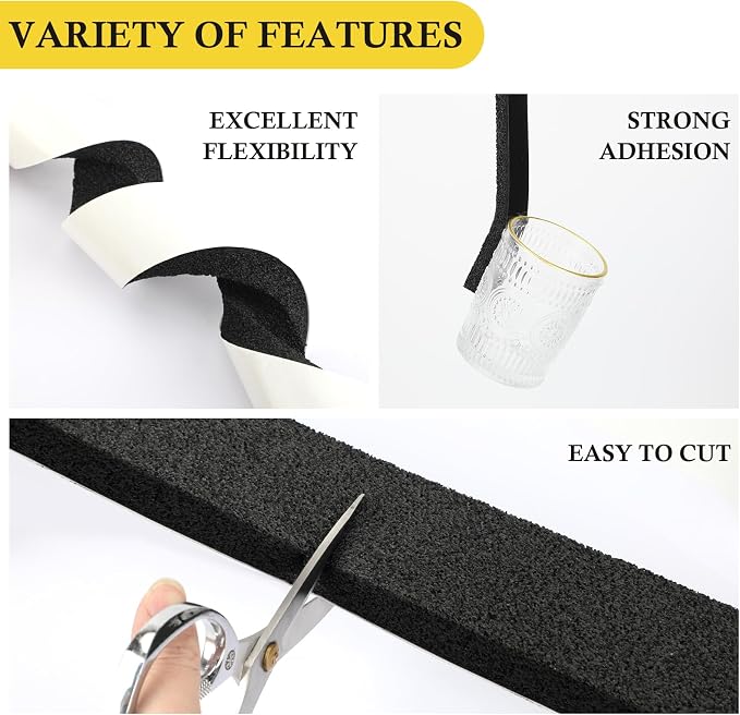 fowong Open Cell Foam Tape- 1 Roll, Total 6.5 Feet - Image 3