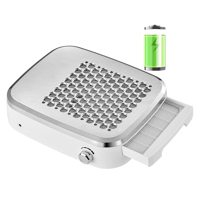 Makartt Cordless Nail Dust Collector: Rechargeable Fan Nail Vacuum by Makartt
