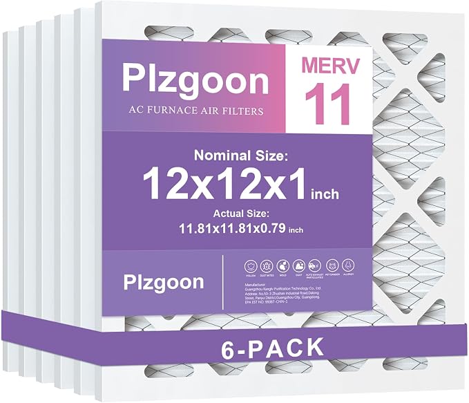 12x12x1 AC Furnace Air Filter MERV 11 MPR 1000 Pleated HVAC Furnace Air by Unknown
