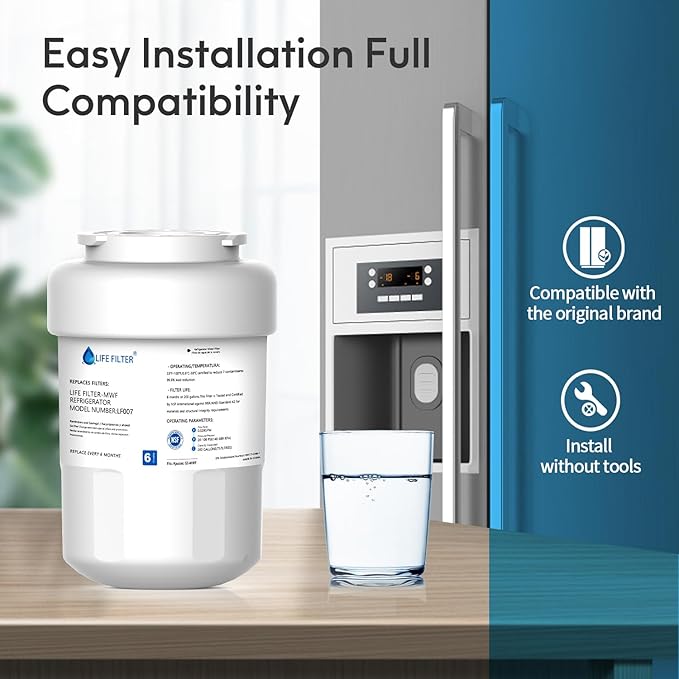 Lifefilter Replacement for MWF Refrigerator Water Filters, HDX FMG-1, - Image 5