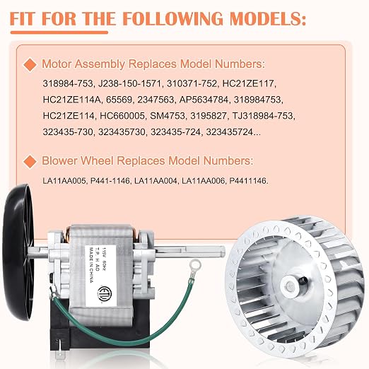Hiorucet 318984-753 Inducer Motor Assembly - Image 8