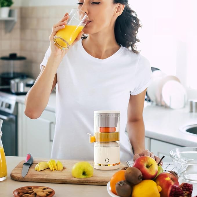 Automatic Juicer, Citrus Fruit Press Machine, Portable 7.4v Blender Container - Image 3