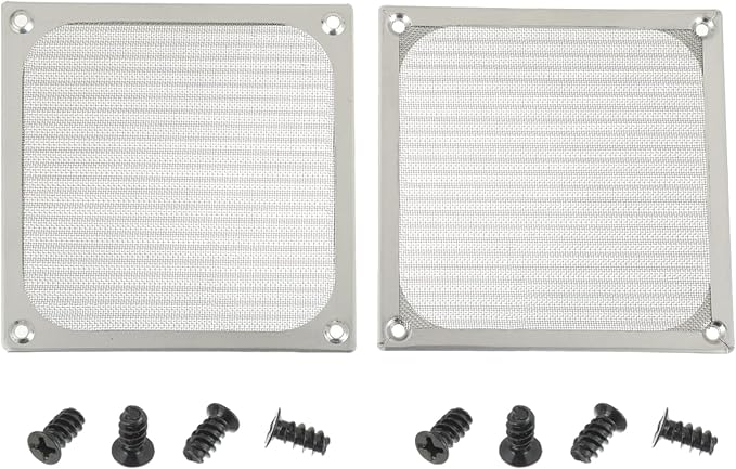 2Pack 120 x 120mm Computer Fan Filter Grills Dust Mesh Magnetic Frame PC Case by Unknown