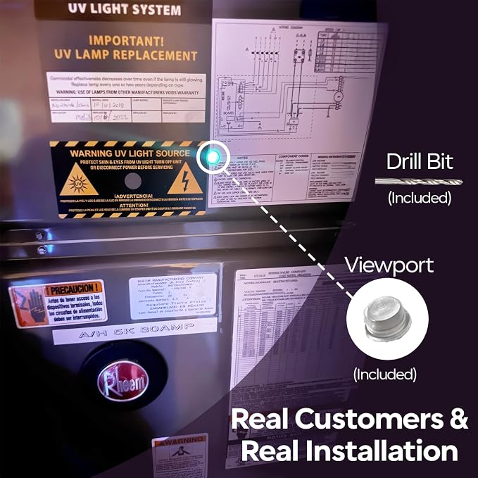 BioShieldUV® 18W 24V HVAC UV Light Air Purifier Bulb Magnetic Holder Powered by - Image 8