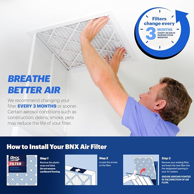 BNX TruFilter 24x24x1 Air Filter MERV 13 - Image 6
