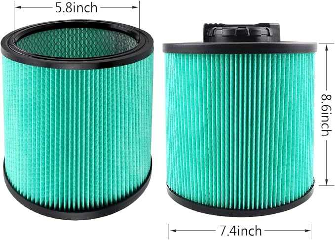 2 Pack DXVC6914 High Efficiency Cartridge Filters Replacement - Image 2