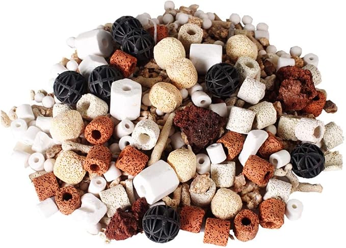 GOLDEAL Bio Balls Ceramic Rings Set, Aquarium Biological Filter Media by GOLDEAL