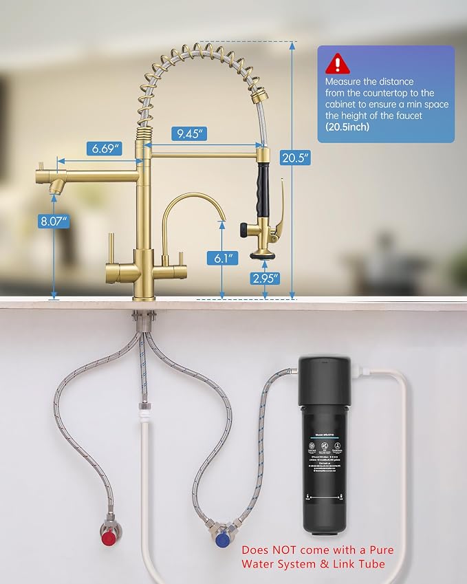 Fapully Commercial 3 Way Kitchen Faucets - Image 3