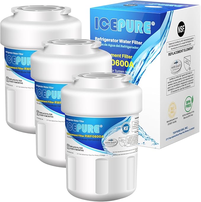 ICEPURE RWF0600A Refrigerator Water Filter Compatible by ICEPURE