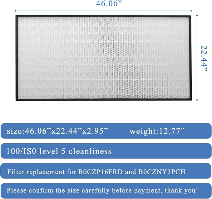 FFU, HEPA H14 LaminarFlowHoodFilterReplacement Kit 1 piece, Updated Fan Filter - Image 2