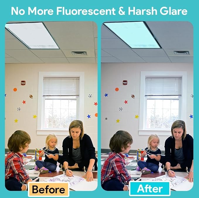 Fluorescent Light Covers for Ceiling Lights - Image 2