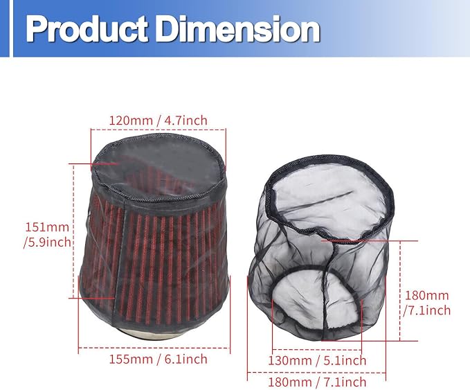 Air Filter Cover Small Dustproof Protective Cover Fits - Image 6