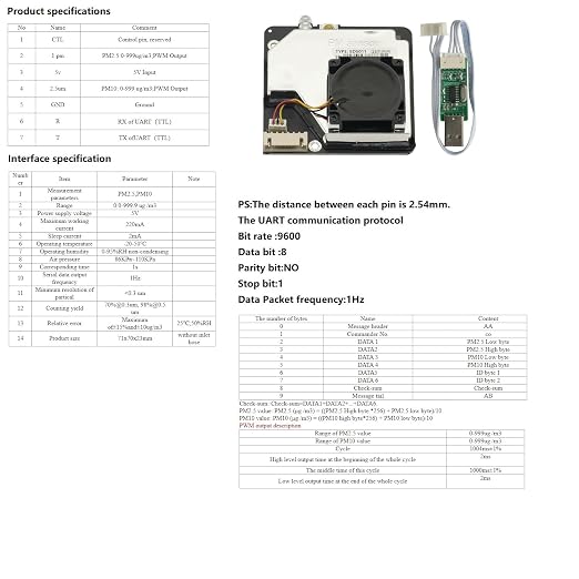 SDS011 High Precision Laser PM2.5 Air Quality Sensor Detection Module Super - Image 2