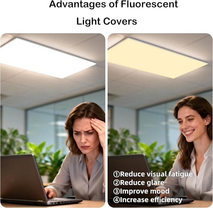 ANGSYLTH 8 Pcs Fluorescent Light Covers - Image 7