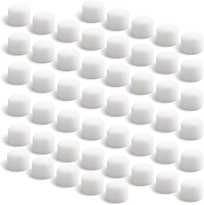 Air Filter Sponge, Compressor Replacement System, Round White Breathable Foam by Unknown