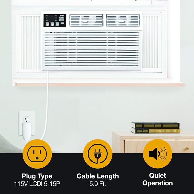 Whirlpool 12, 000 BTU 115V Window-Mounted Air Conditioner - Image 6