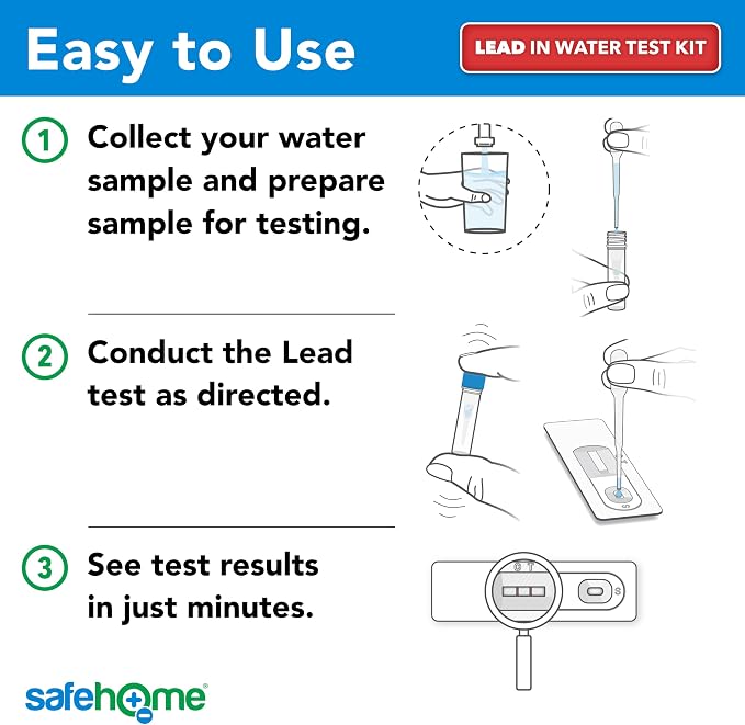 Safe Home® 14-in-1 DIY Drinking Water Test Kit – Includes The #1 Selling Lead & - Image 5
