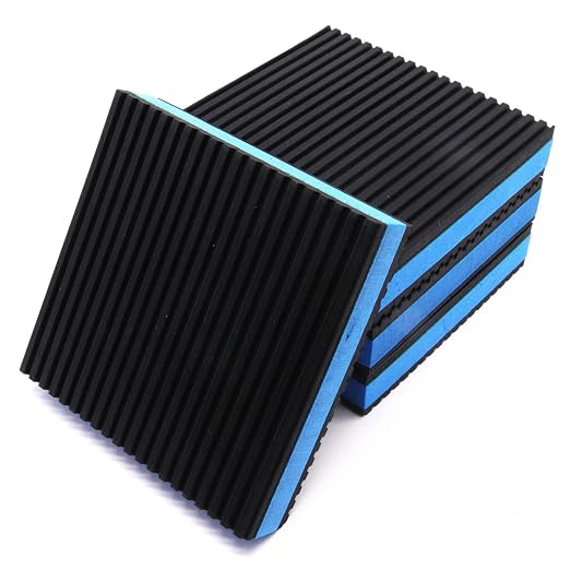 4 Pack 4"x4"x7/8" Rubber Anti Vibration Pads by GDFYMIImproveLifeHappyLife