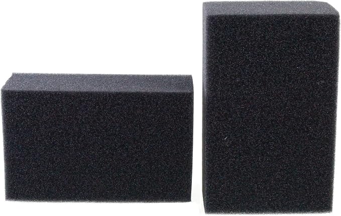 AQUANEAT 2 Pack Aquarium Bio Sponge Filter Media Pad Cut-to-Size Open Cell Foam by Aquaneat