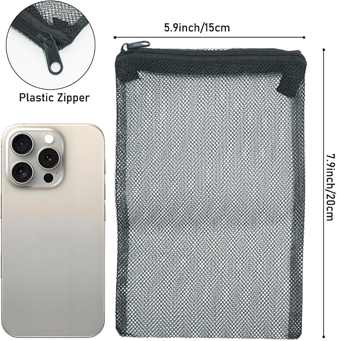 12 Pcs Reusable Zipper Filter Media Bags - Image 2