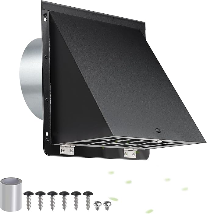 4 Inch Dryer Vent Cover Outside - Image 9