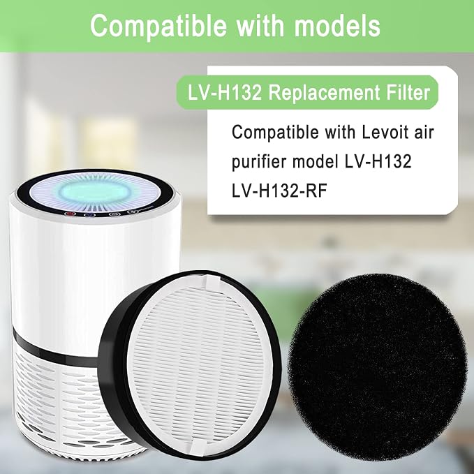 3 Pack LV-H132 Replacement Filter Compatible - Image 2