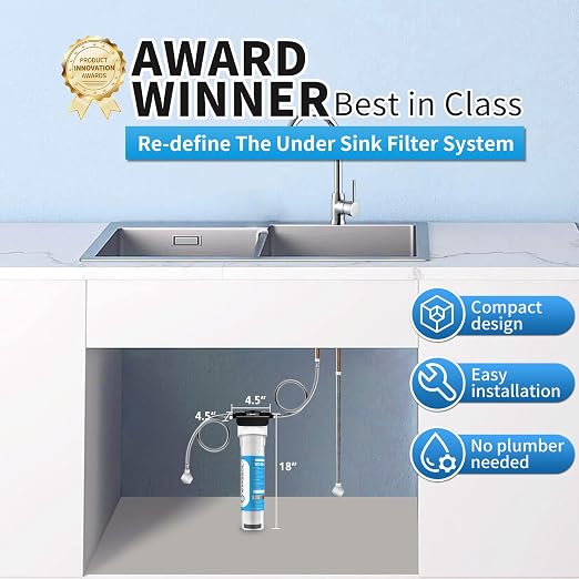 Under Sink Water Filter System, NSF/ANSI 42&53 Improve Taste, EZ Change Life - Image 3