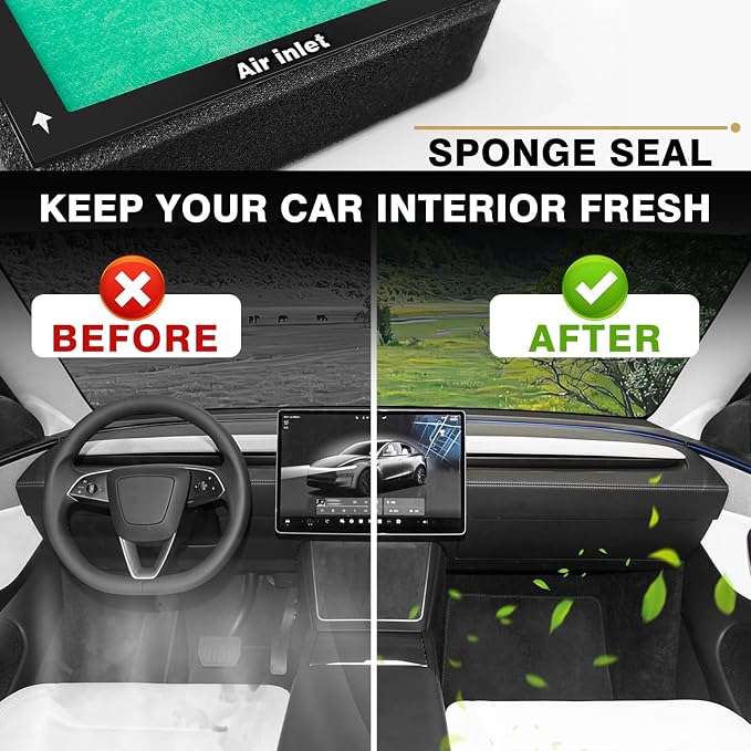 BestEvMod 2 Pack Upgraded Tesla Model 3/Y Cabin Air Filter Replacement HEPA Air - Image 5