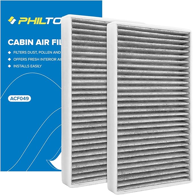 PHILTOP HEPA Cabin Air Filter w/Activated Carbon, Compatible by PHILTOP