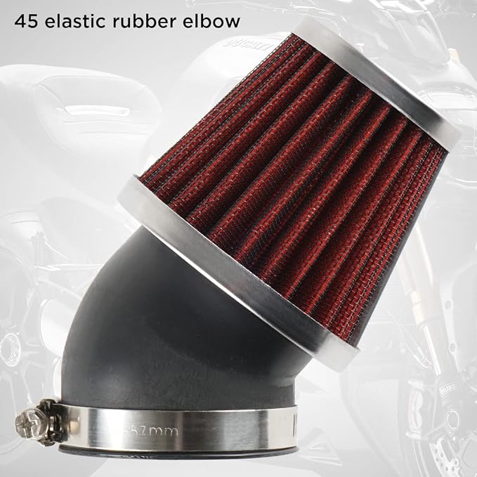 Evermotor Motorcycle Air Filter, 45mm 46mm 47mm Vent Cleaner - Image 8
