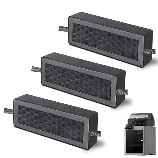 3 Pack P2S X2D HEPA 13 Activated Carbon Air Filter by BESTTOONE