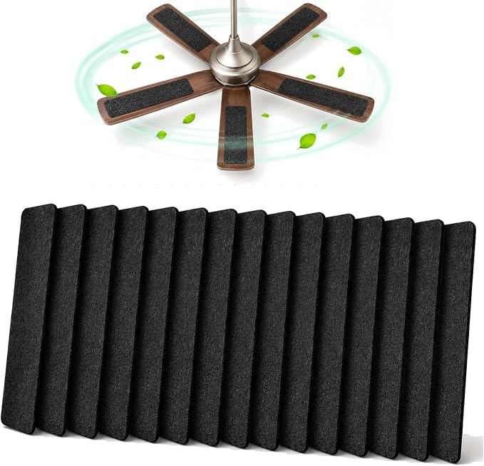 Ceiling Fan Filters for Blades, 15 Pack Fan Air Purifier Pads by EKACO