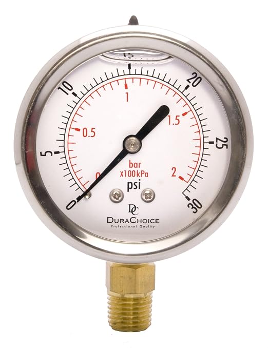 2-1/2" Oil Filled Pressure Gauge by DirectMaterial