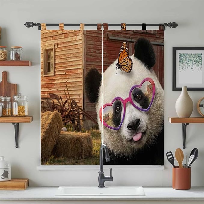 Farm Panda Living Room Curtains 84 Inch Length, Window Curtains Tab Top - Image 3