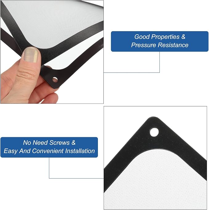MECCANIXITY 2PCS PC Dust Filter, 140x140mm Magnetic Frame Nylon Computer Case - Image 4